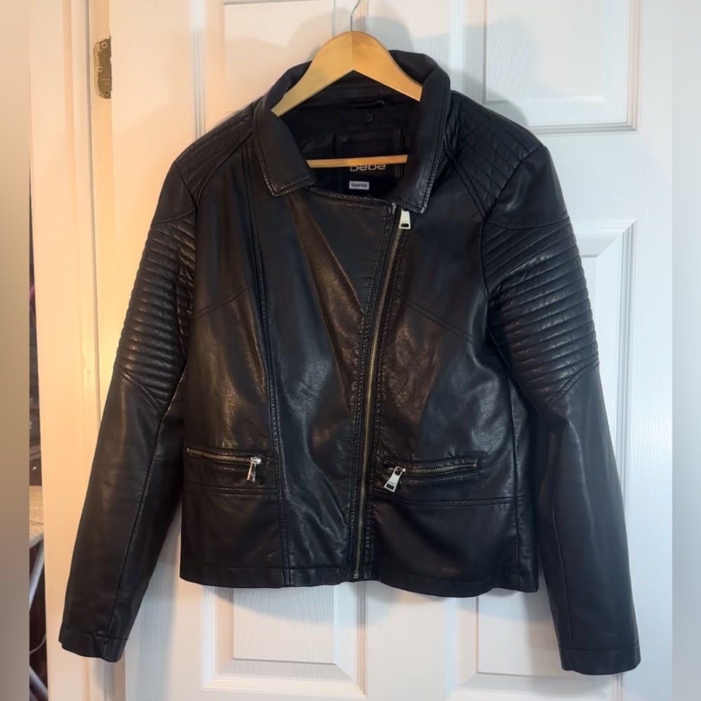 Bebe vegan leather jacket